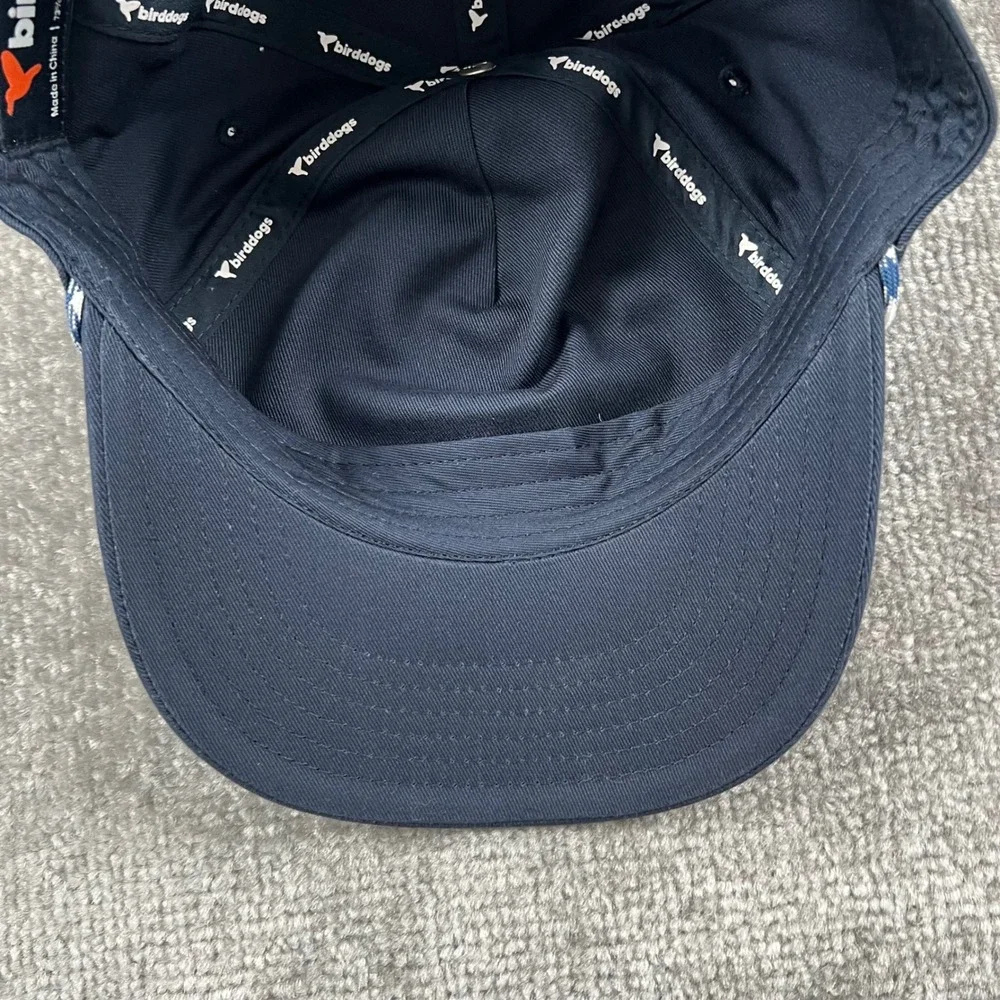 Birddogs Mens Navy Blue Rope Hat Embroidered Bird Snapback Golf Cap Adjustable